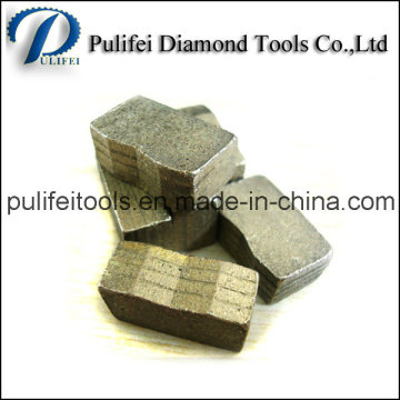 Segment de diamant d&#39;outils de pierre de coupe pour le bloc de marbre de dalle de granit